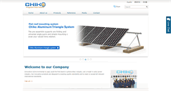 Desktop Screenshot of chikosolar.com